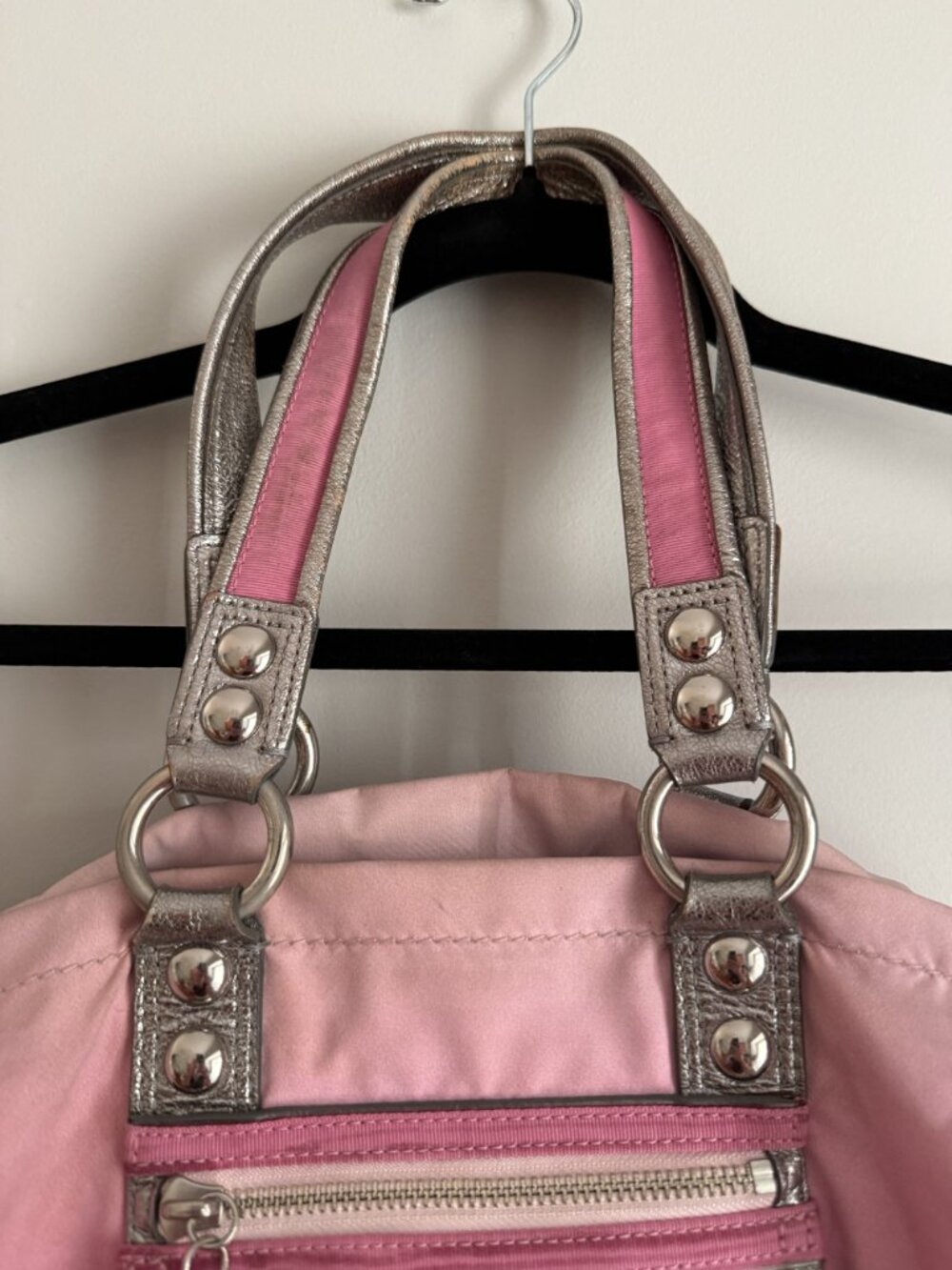 Coach Poppy Pink Ombre Storypatch XL Tote Bag Rhinestone 15 x 18 x 6 [jb] - Picture 5 of 9